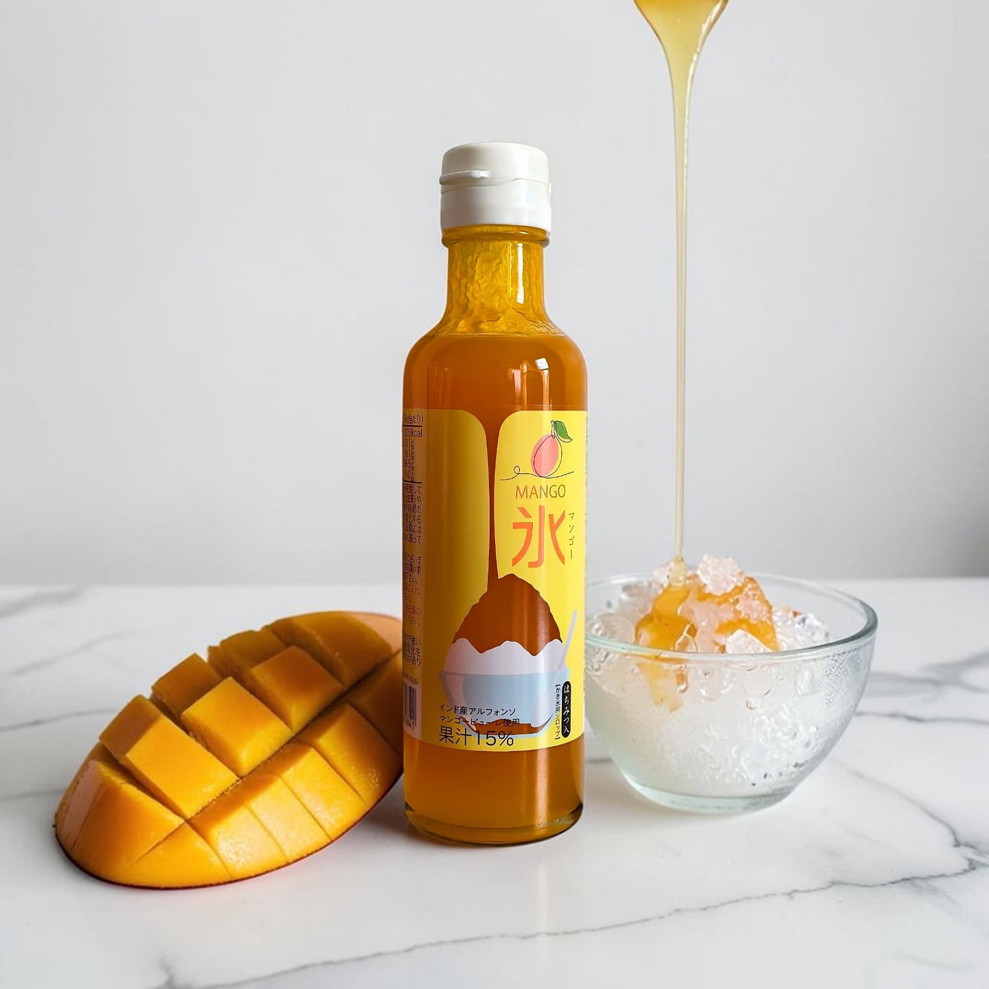 Japanese Kakigori Shaved Ice Syrup – Mango 200 ml