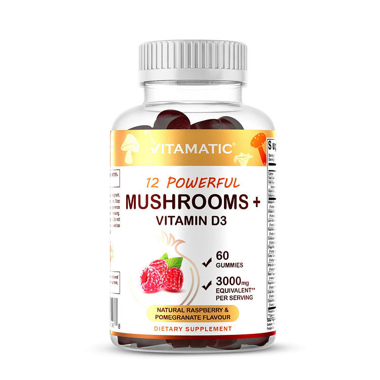 Mushroom Complex with D3 3000 mg - 60 Gummies
