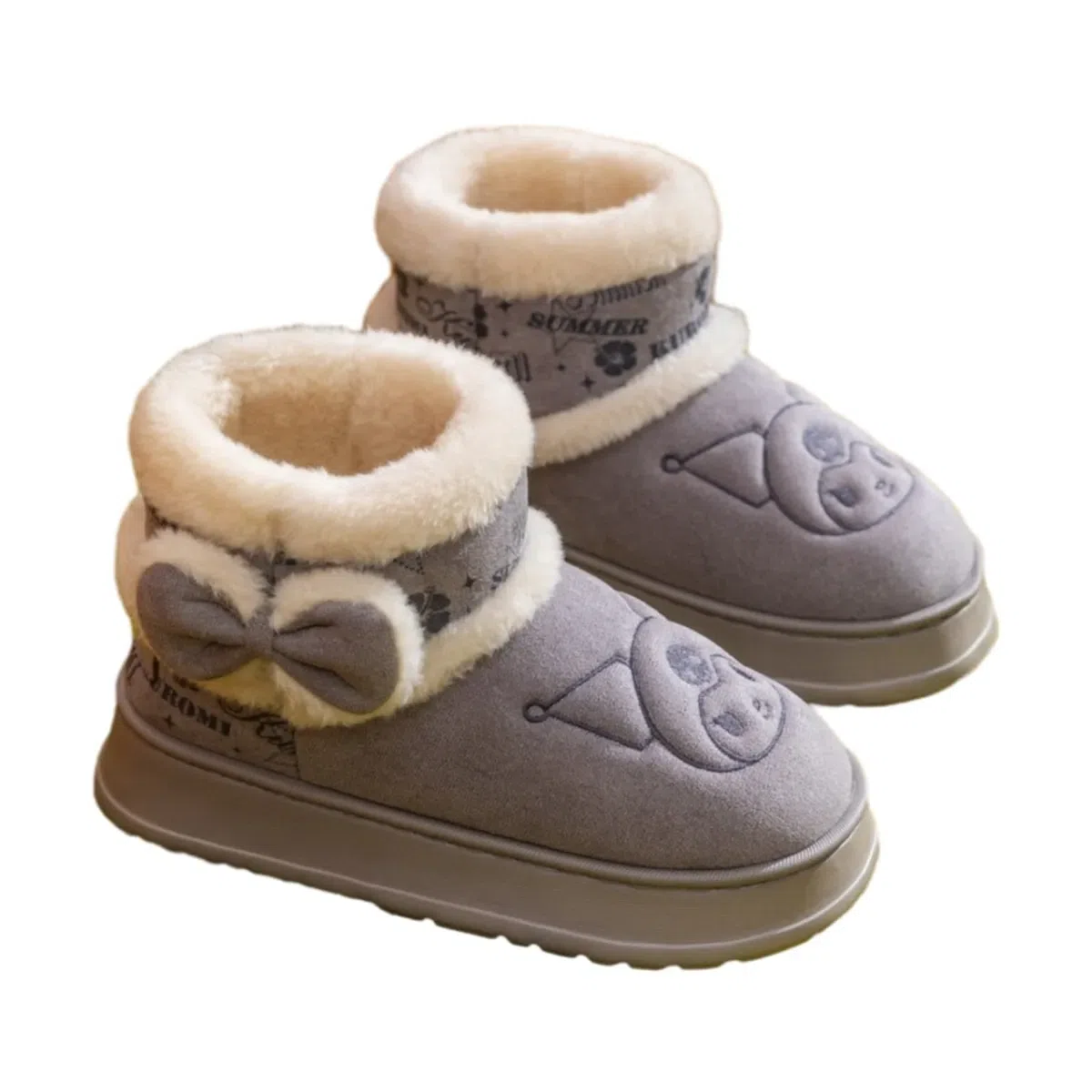Warm Parent-child Snow Boots – Kuromi 28-29 Size 1 each