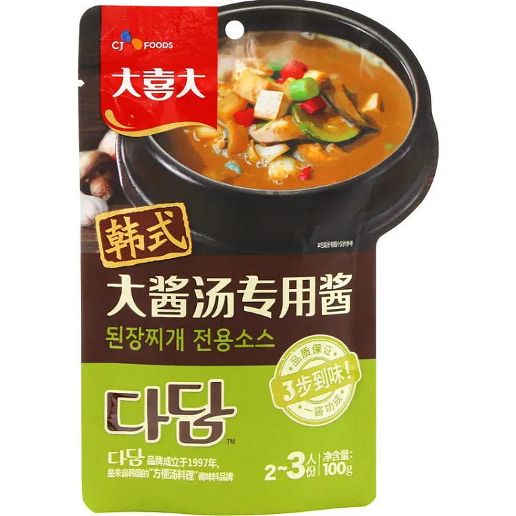 大喜大韩式大酱汤专用酱味噌汤速食酱料100g 100 克