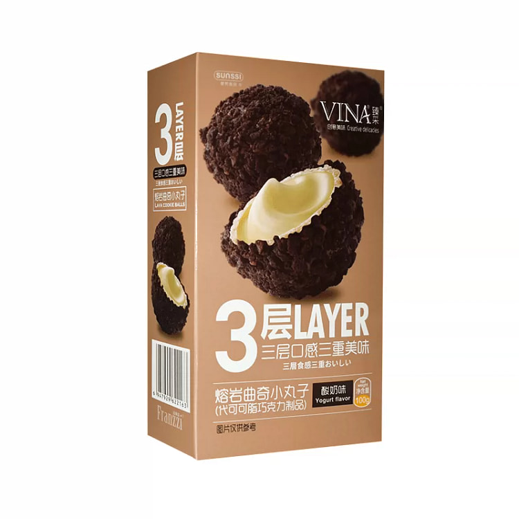 Falitz Yogurt Lava Chocolate Cookies 100g*1Box 12.9 g