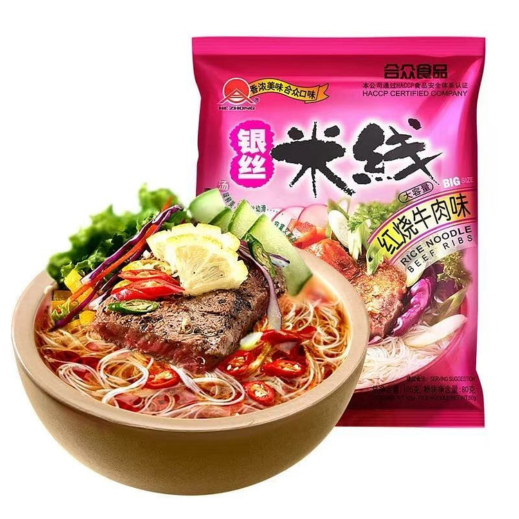 rice noodles braised beef flavor 105g*3