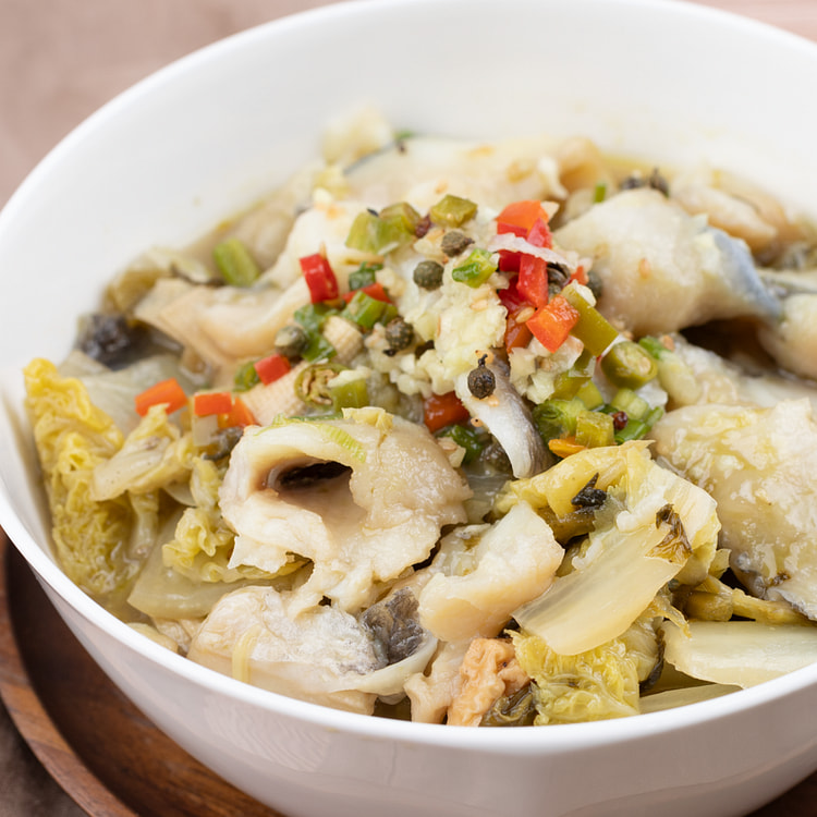 青麻椒酸菜鱼 【黑鱼片】750g