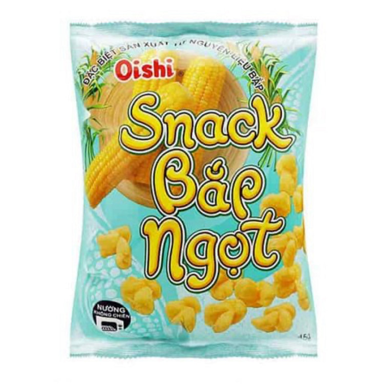 OISHI SWEET CORN SNACK 34G 1 each