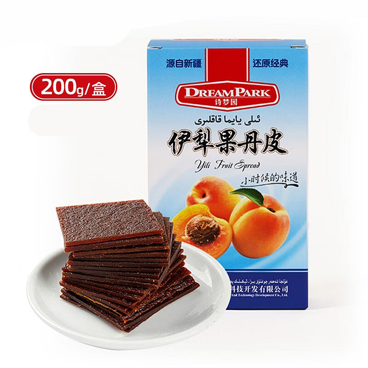 诗梦园 杏子伊犁果丹皮 新疆传统休闲零食 200g