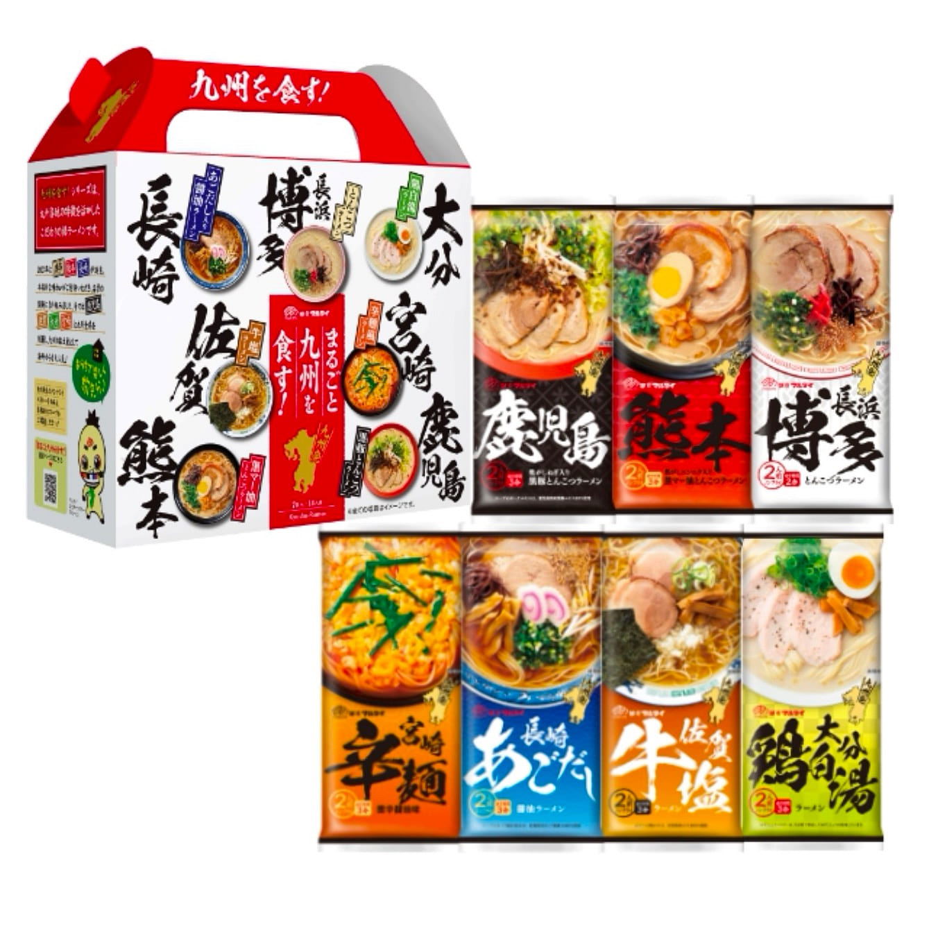 Ramen Noodles Instant Marutai Pork 7 Flavors Set 1 each