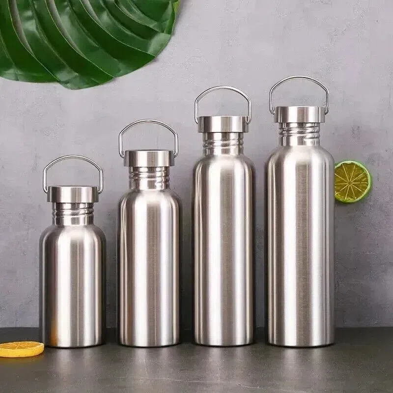 1000ml Stainless Steel Water Bottle Single Wall Bi 1 box