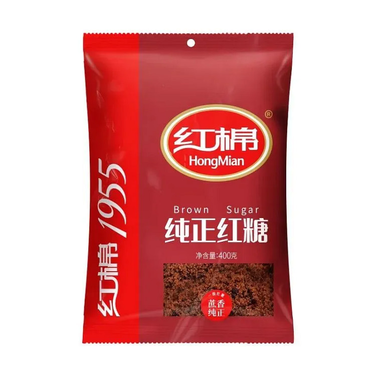 红棉一级红糖正宗老红糖甘蔗纯正土红糖400g*1袋 400 克