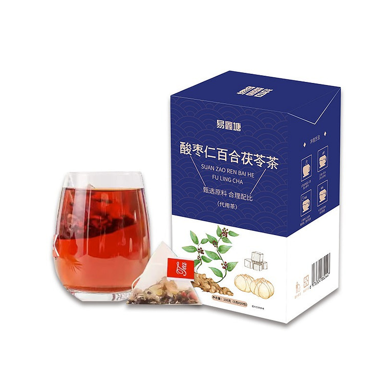 失眠喝-酸枣仁百合茯苓茶 三角包奶茶【20包/盒】 (min 2)