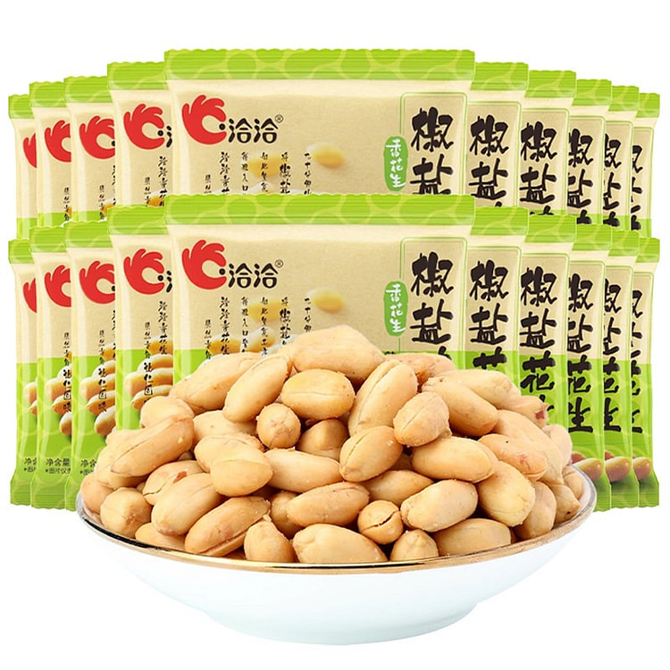 洽洽 椒盐花生 醉鬼花生下酒菜花生米15g*20袋 300 克