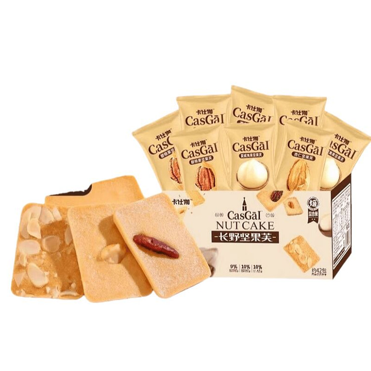 长野坚果芙饼干328g*1箱 根果杏仁芙夏威夷果 328 克