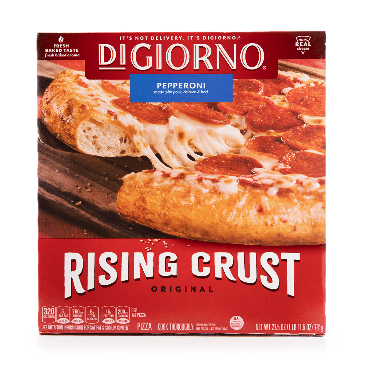DiGiorno Rising Crust Pepperoni Pizza, Frozen 27.5 oz