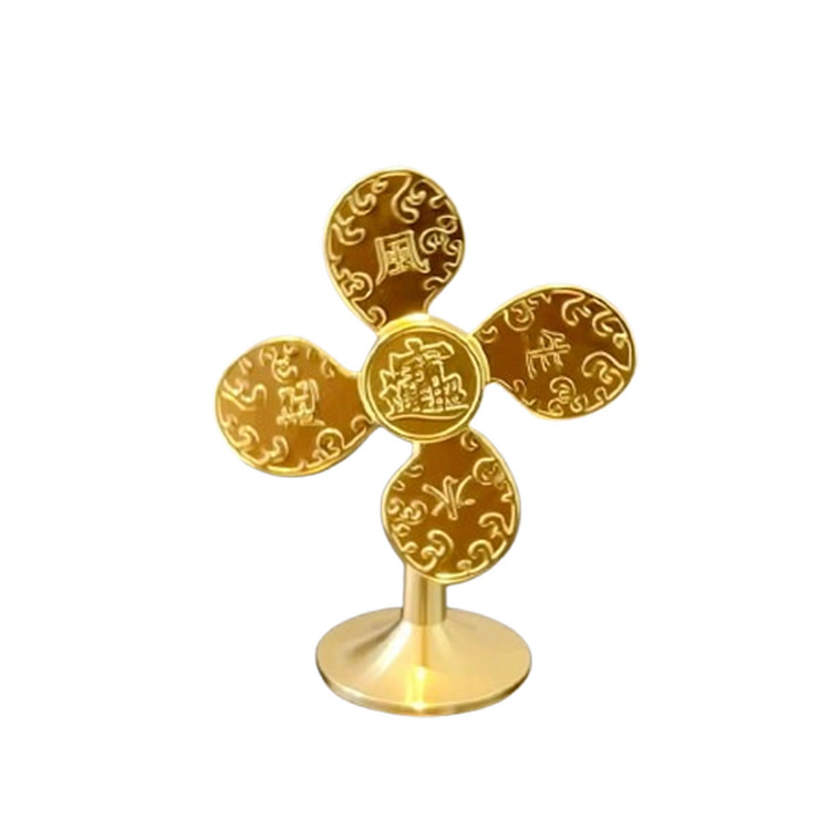 Lunar New Year Brass Feng Shui Windmill 1 count