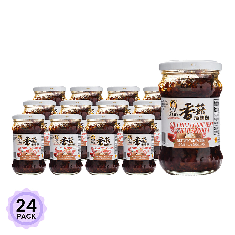 老干妈 香菇油辣椒 210 克*24 包