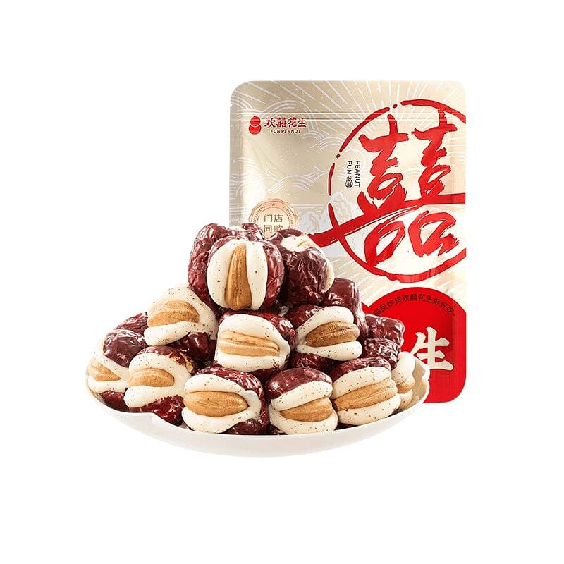 Huanxi Cashew Puff Milk Jujube 200g 200 g