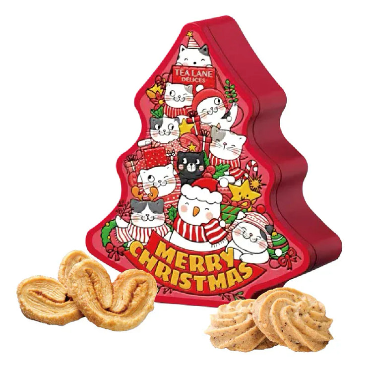 【上稀園】紅貓咪聖誕樹 礼盒 聖誕早鳥優惠 128 克