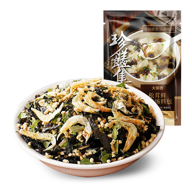 大希地松茸鲜紫菜虾皮汤料包60g*1袋 60 克