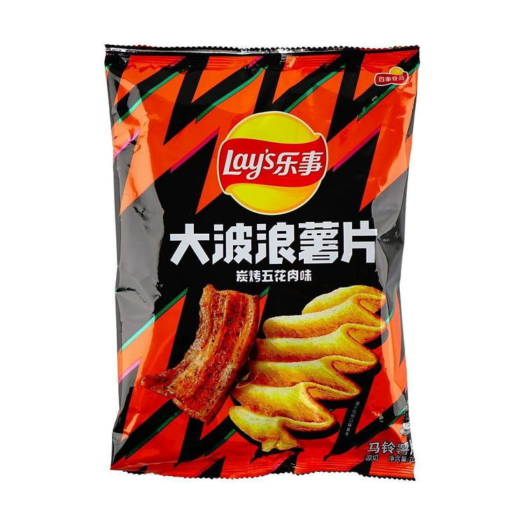 Lay's Grilled Pork Flavor Wavy Potato Chips 70 g (min 3)