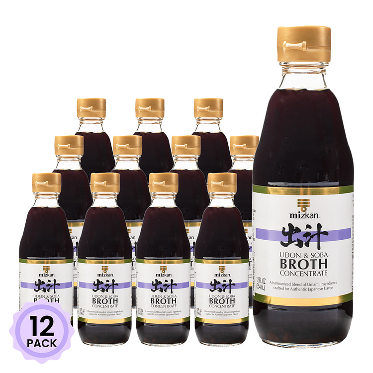 Mizkan 乌冬面＆荞麦面用浓缩高汤底 354 毫升*12 包