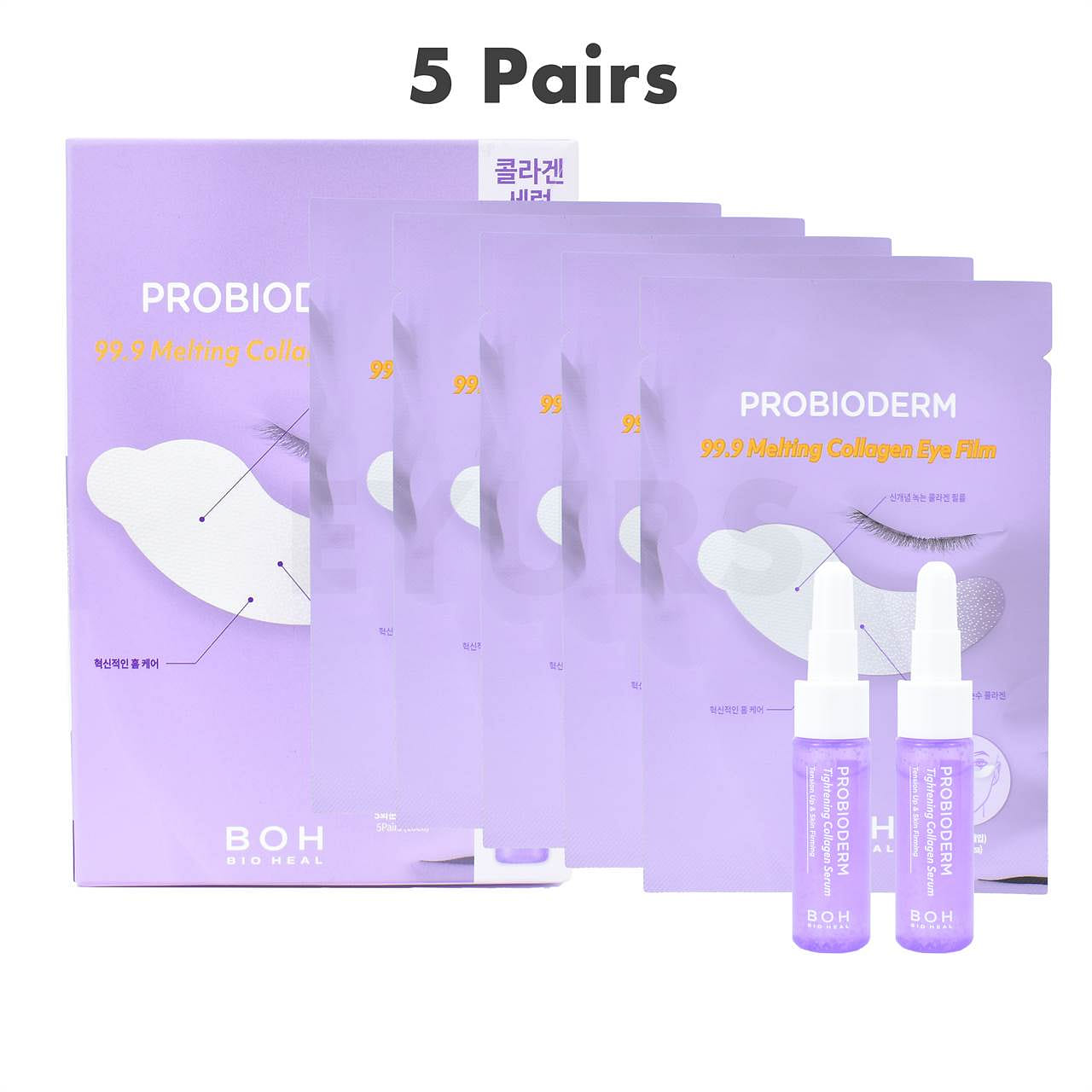 BIOHEAL BOH Probioderm 99.9 Melting Collagen Eye Film (5 pairs + 2 serums) 1 box