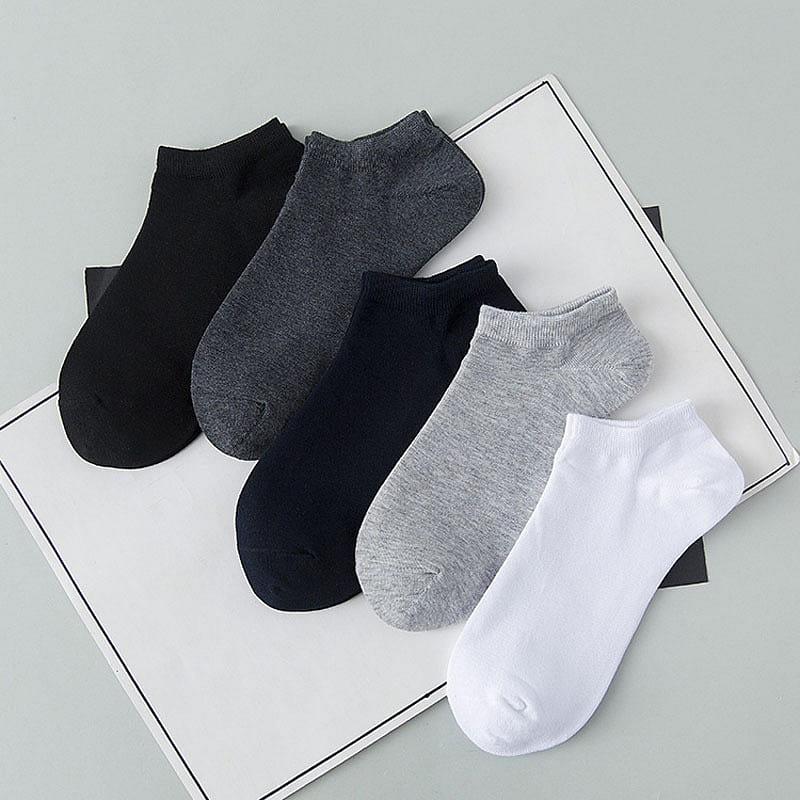 Men Cotton Leisure Breathable Low-Cut Socks 2 count