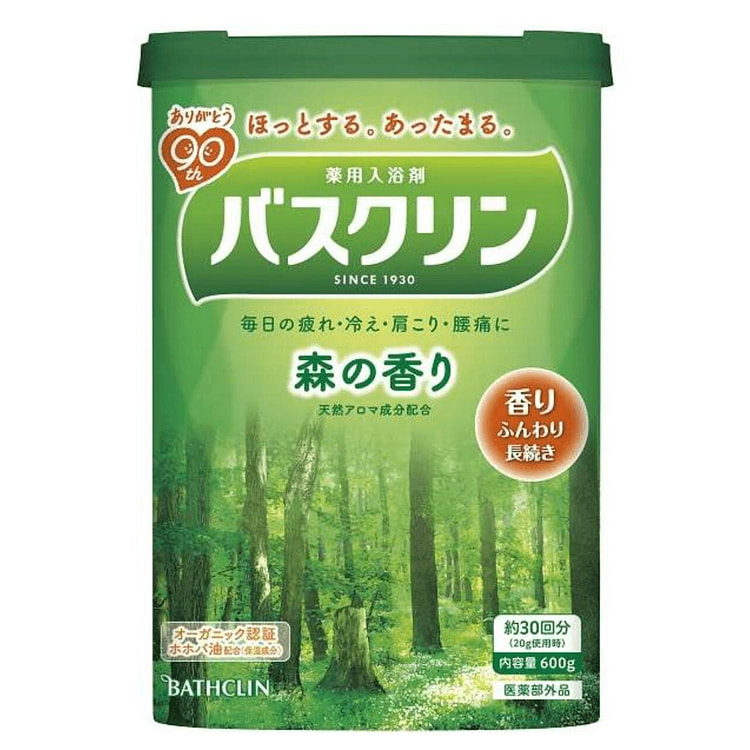 【日本直邮】BATHCLIN巴斯克林森林浴盐 600 克