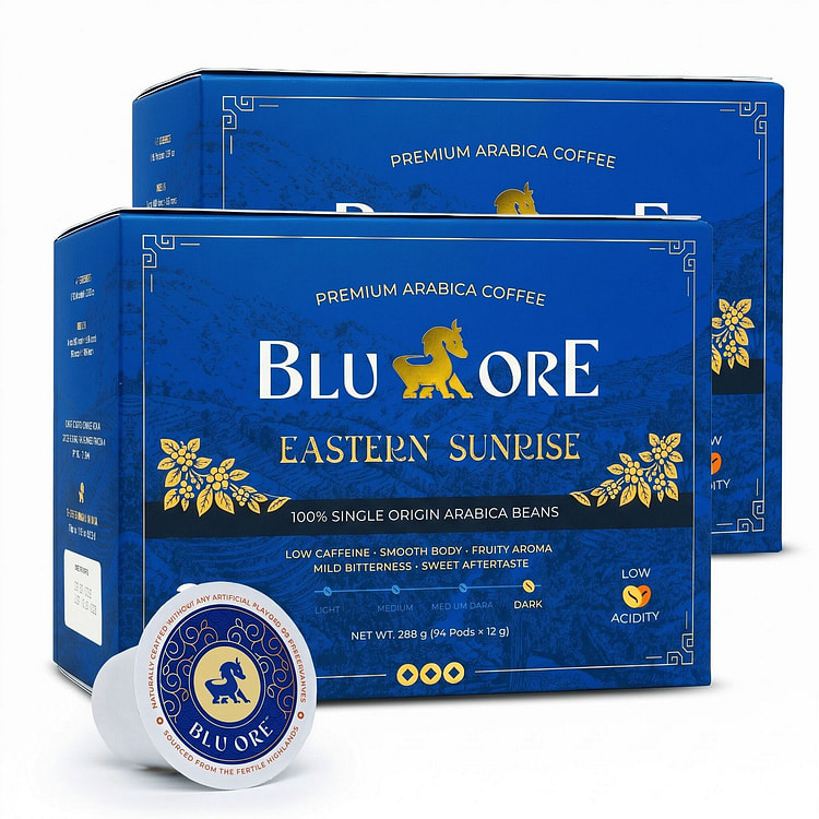 Blu Ore Eastern Sunrise Arabica K-Cup Dark 2 box*24 counts
