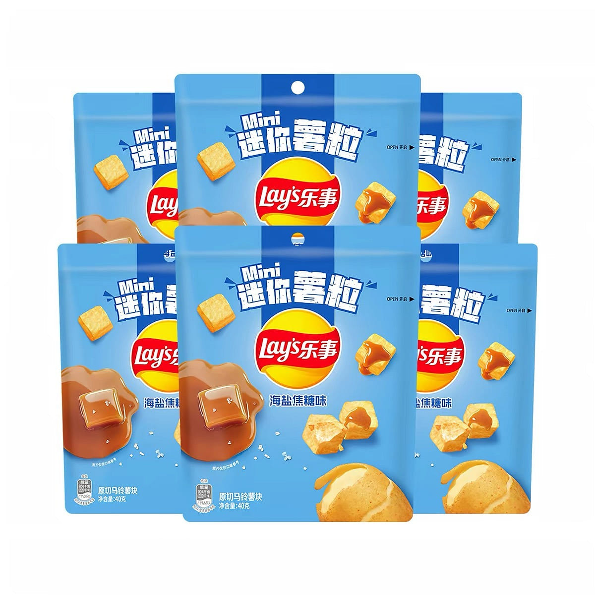 Lay’s Sea Salt Caramel Flavored Potato Chips 40g*6 240 g