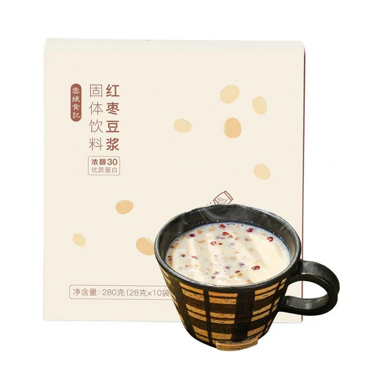 云娘食记 红枣豆浆粉 不添加白砂糖 营养方便 280 克