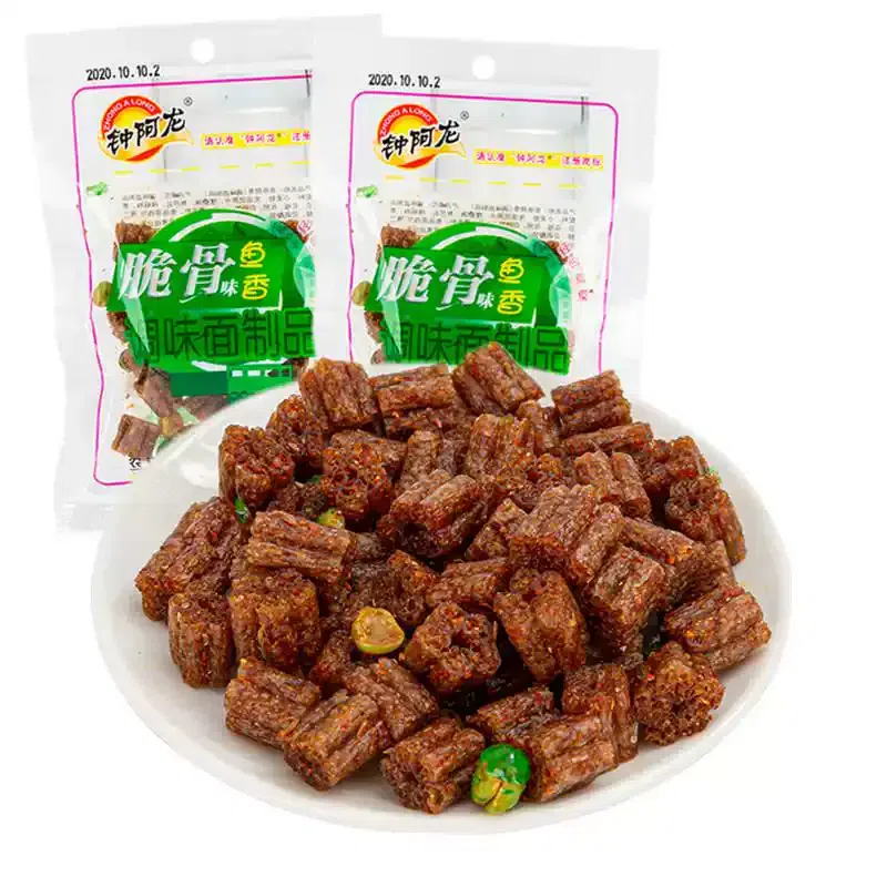 Zhong Along Crispy Fish Spicy Strip 10 Pack *18g 180 g