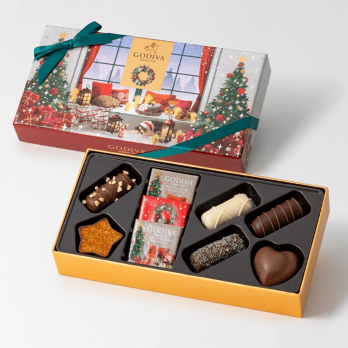 GODIVA Christmas Chocolate 9pcs 1 box
