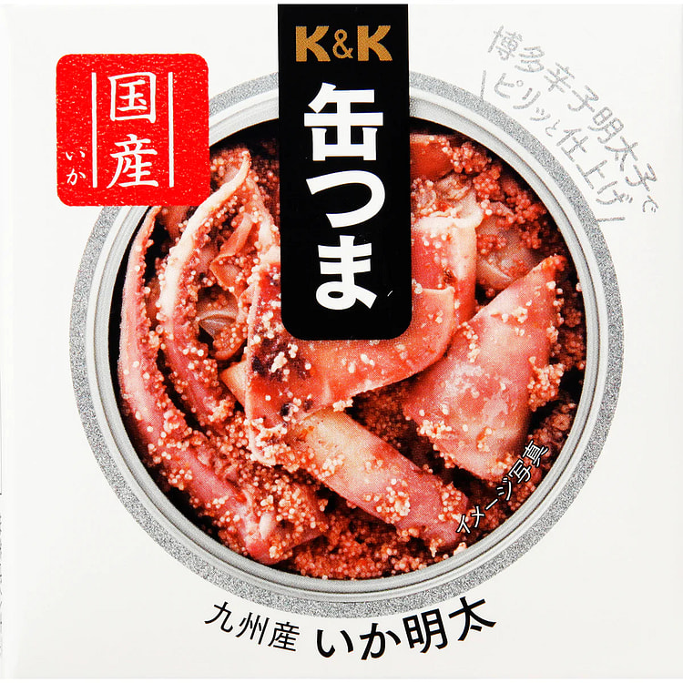 Canned Food Squid Mentai KANTSUMA Cod Roe Spicy Egg Preserved Snack Japanes