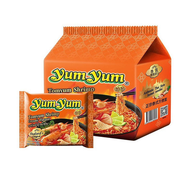 进口yumyum泰式冬阴功浓汤海鲜方便面 350g