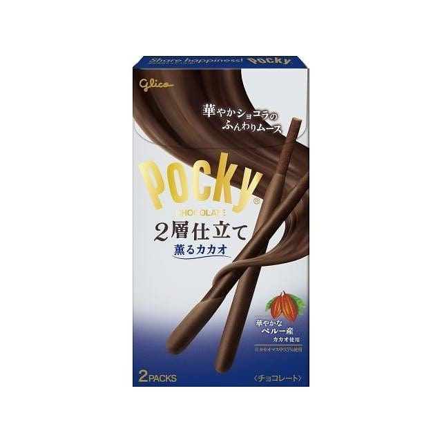 Glico Pocky Two Layer Cacao Chocolate Stick 2pcs 1 each