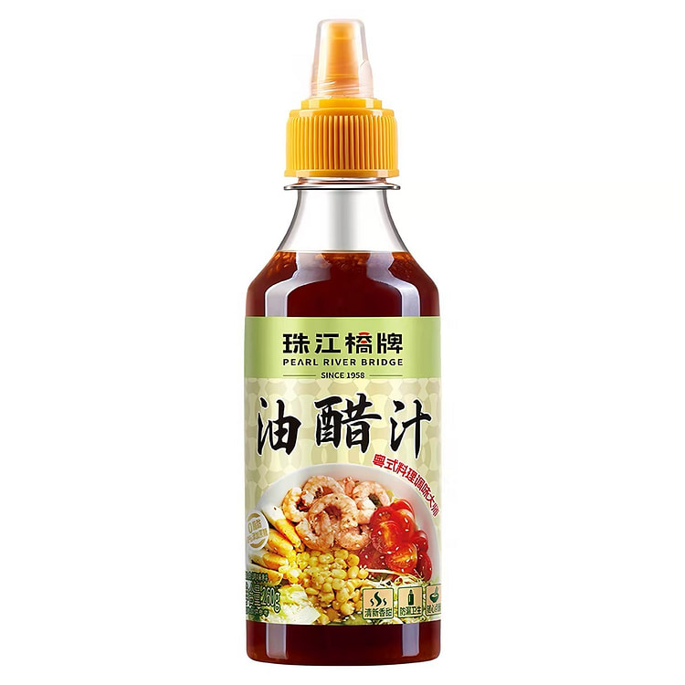 珠江桥牌 油醋汁0脂肪轻食酱料 1瓶 260 克