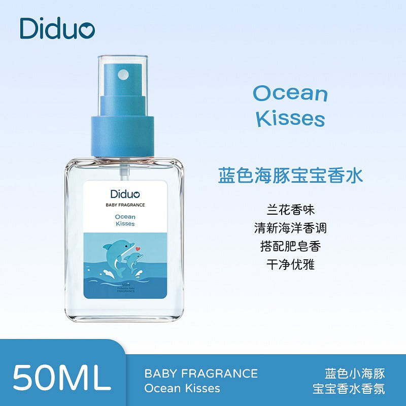 Square-shaped Philippine Baby Perfume-Blue Dolphin 1 count