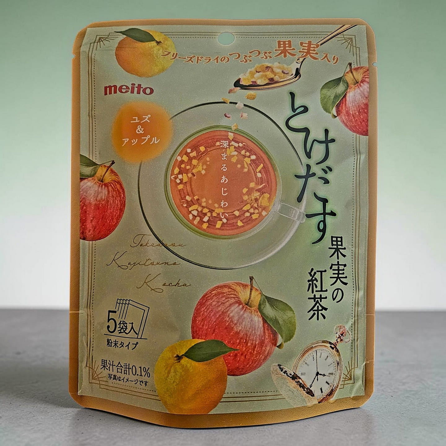 Meito Japanese Melting Fruit Tea Mix Yuzu & Apple 39 g