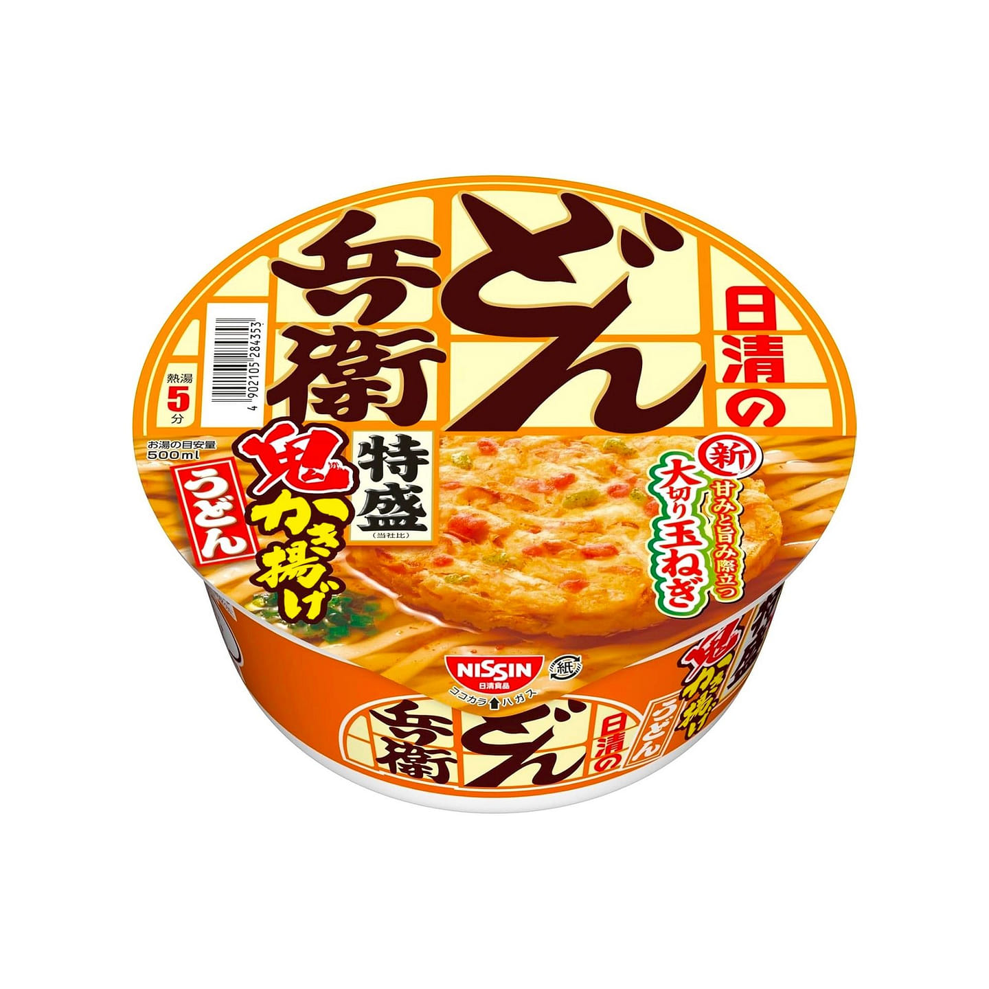 NISSIN DONBEI Noodles Large Udon Kakiage Cup 138g 1 each