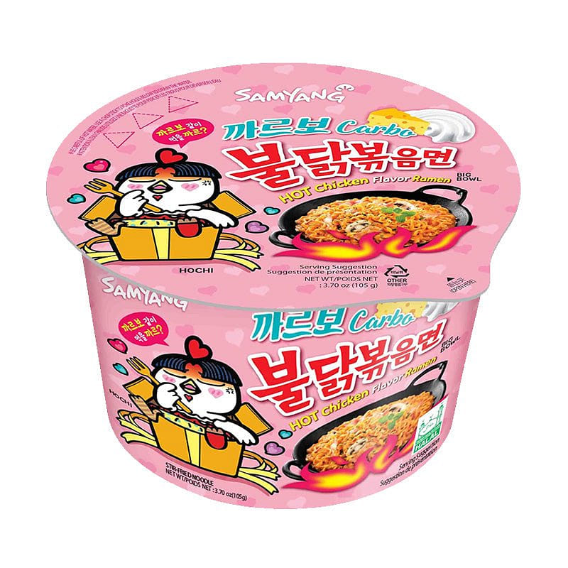 Samyang Buldak Carbonara Flavor Ramen Cup Bowl Big 1 each