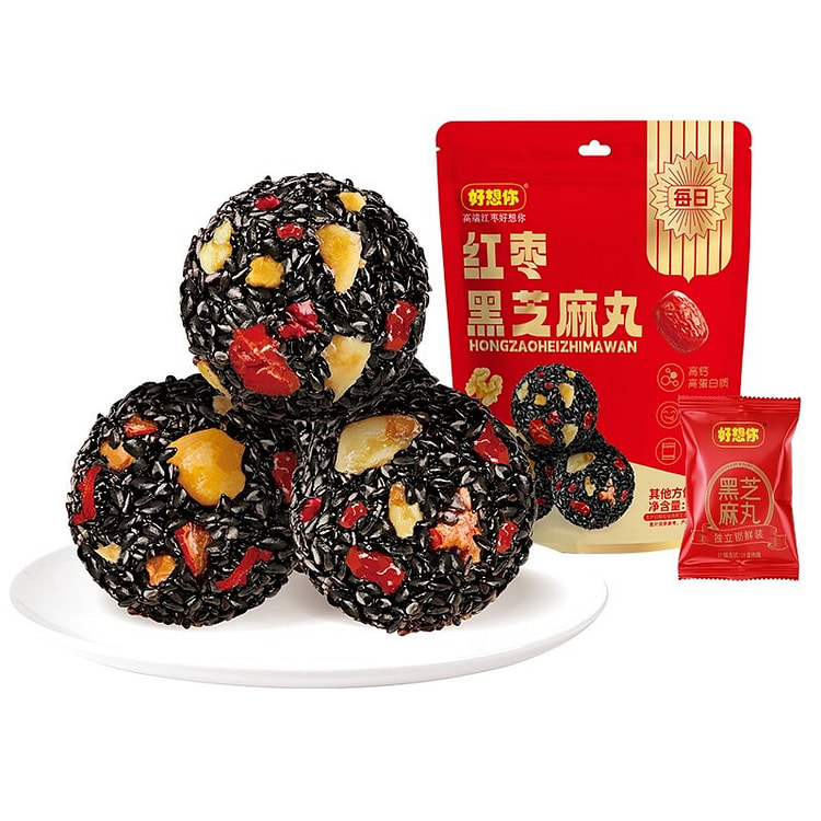 好想你 红枣黑芝麻丸 办公室熬夜健康零食 1袋 108 克