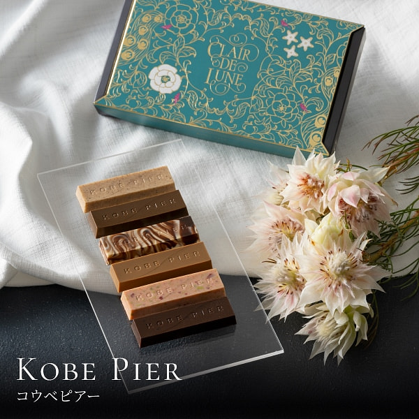 神户风月堂  情人节巧克力脆棒混合口味 6枚 1 份