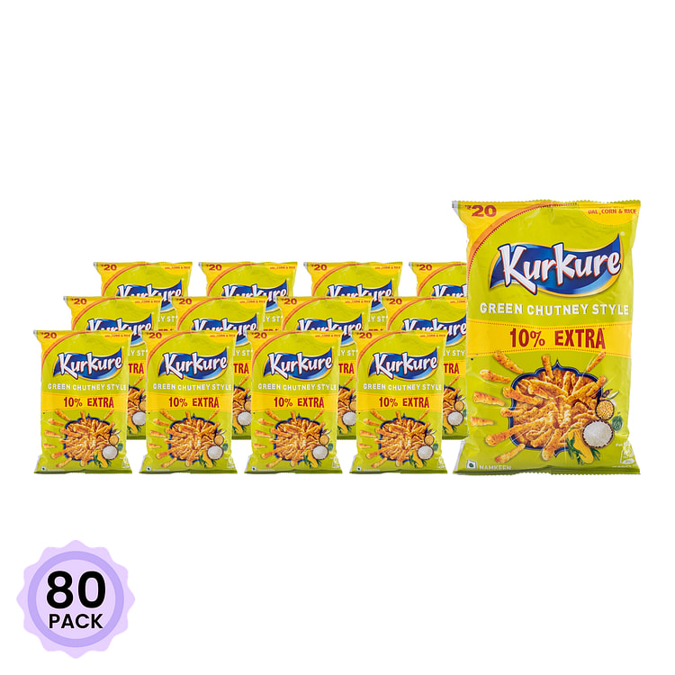 Kurkure 香脆玉米条 酸辣酱味 90 克*80 包
