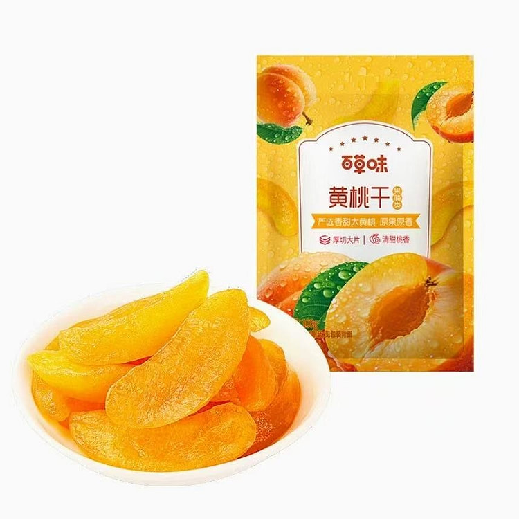 百草味黄桃干100g*1袋 1 包