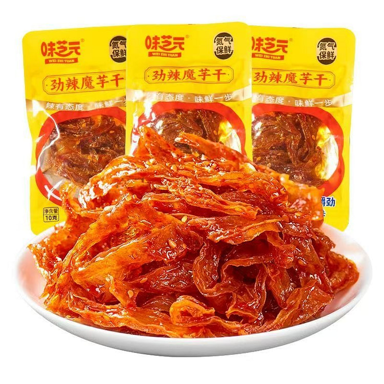 味芝元劲辣魔芋干香辣味解馋零食长沙特产 10 克*5 包