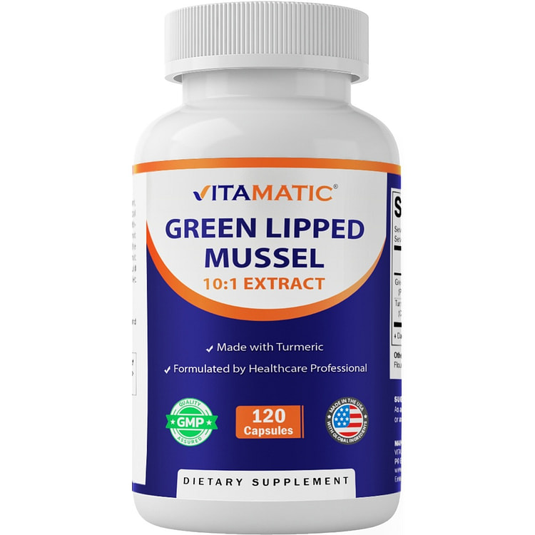 Green Lipped Mussel with Turmeric 120 Capsules 1 each