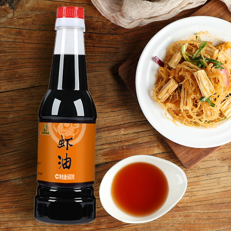 宝烨虾油 渤海湾羊口特产级鱼露一级卤传统手工调味品300ml*1瓶