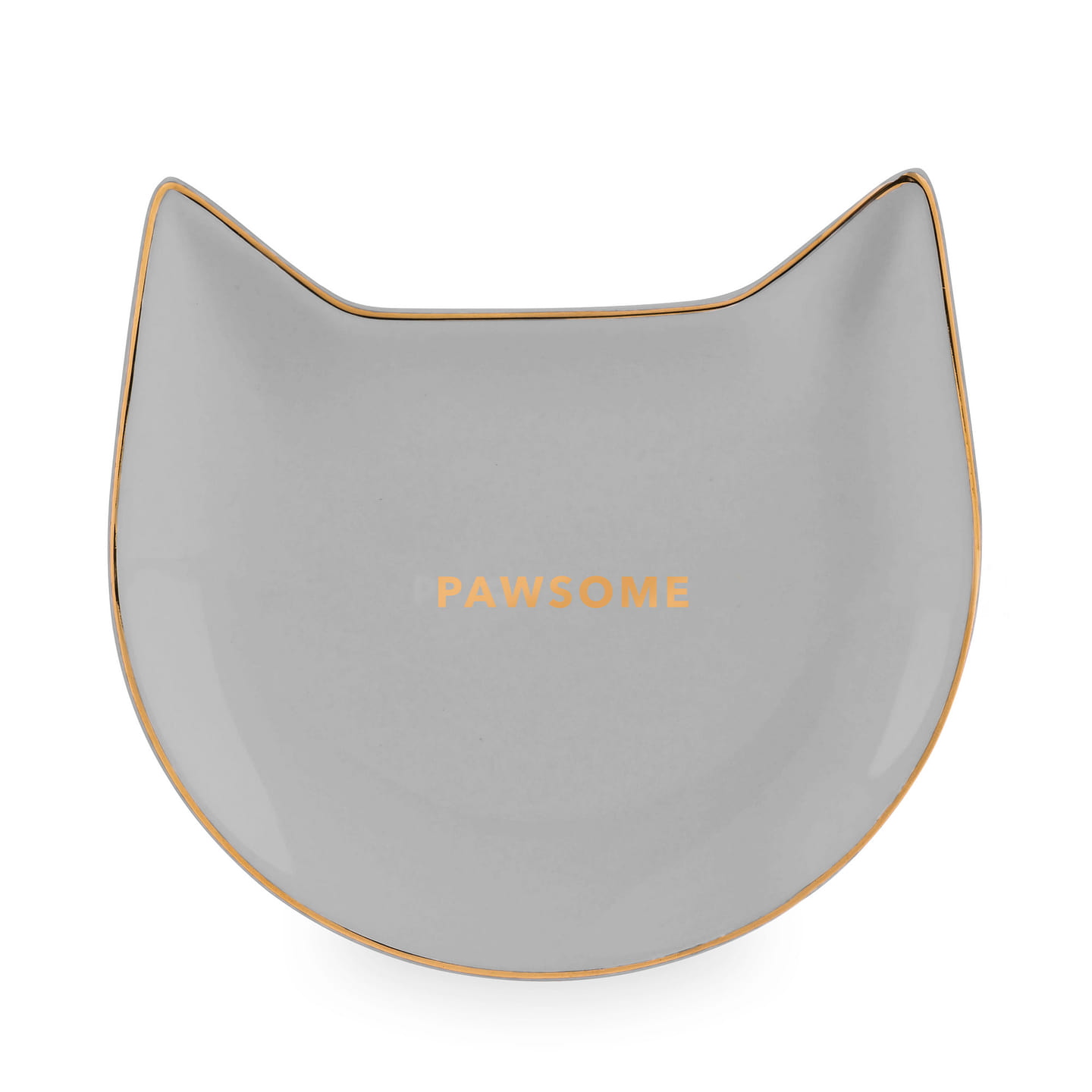 Pawsome Gray Ceramic Tea Tray 1 each