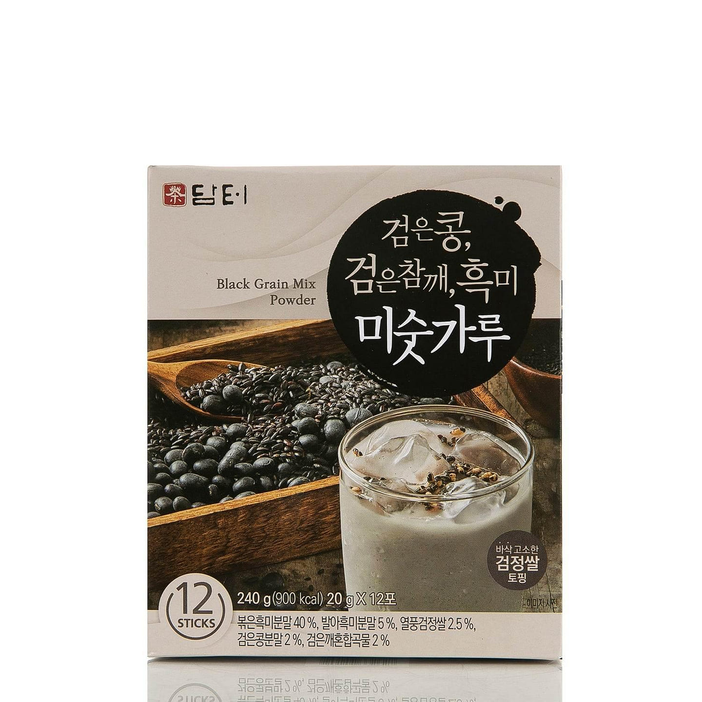 Damtuh Black Grain Misugaru, 12 Sticks (240g) 12 count