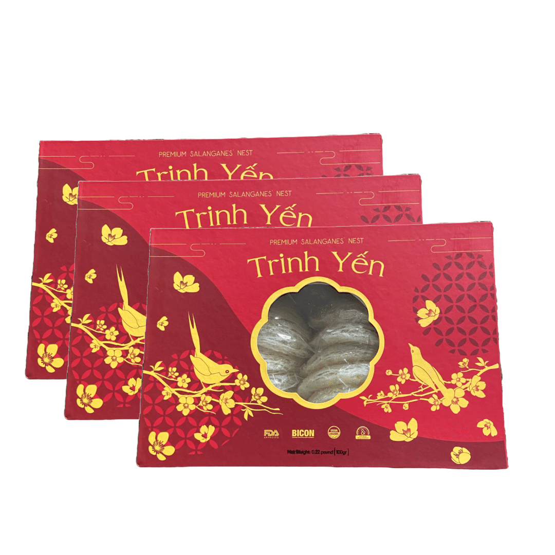 300gr white Premium edible bird’s nest 3 box
