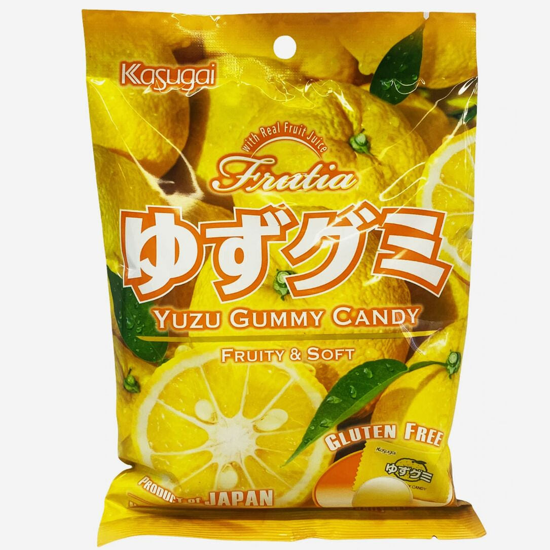 Kasugai Japanese Gummy Yuzu Flavor 3.59 oz